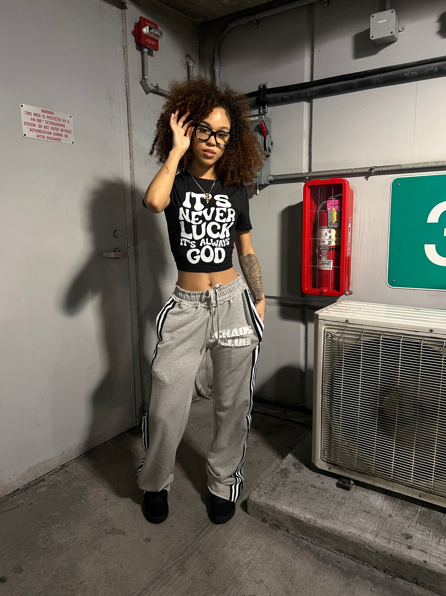 Chaos Club Sweatpants-Grey